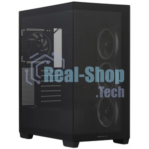 Компьютерный корпус Deepcool CG580 4F V2 без БП, боковое окно (панорама), 4x120мм ARGB PWM вентилятора, черный, ATX (R-CG580-BKADA4-G-2)