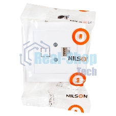 Nilson Роз. компьютерная 1-местн. СУ, (RJ45 CAT6), ТУРАН (TOURAN), белый (24111045)