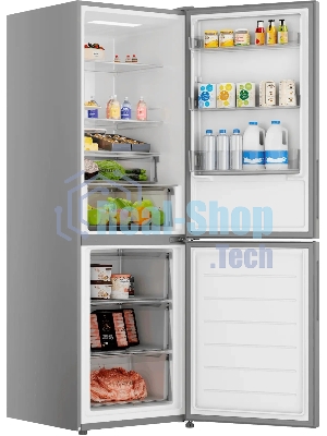 Холодильник Haier CEF530CSRG серебристый двухкамерный 207/91л морозилка снизу, No Frost