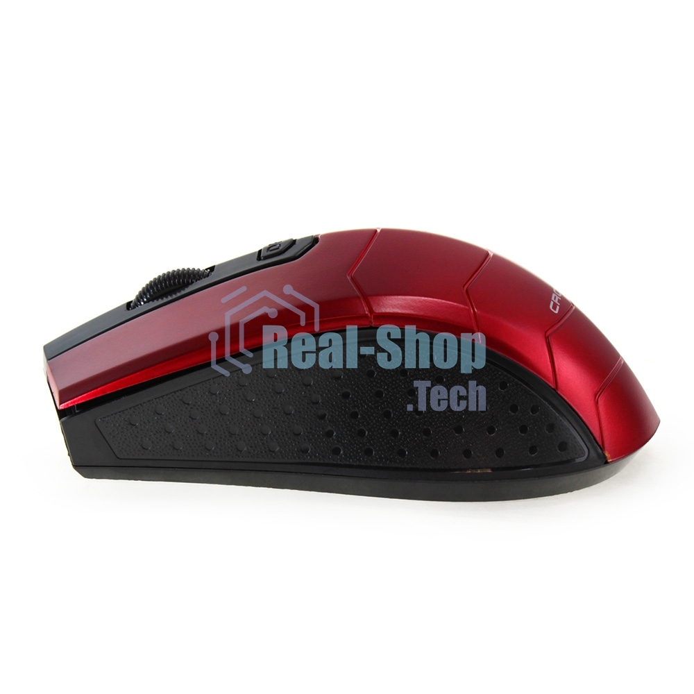 Мышь беспроводная Crown CMM-934W красный/черный, 1200 dpi, радиоканал, USB, кнопки - 4