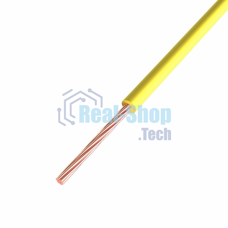 Провод ПГВА Rexant 1х1.00 мм², Cu, желтый, бухта 200 м