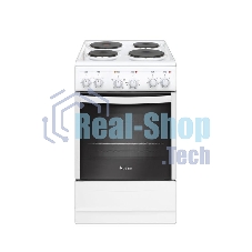 Плита электрическая Gefest 5140-01 белый, конфорок 4 электрических, духовка 55 л, 50 см x 85 см x 58.5 см
