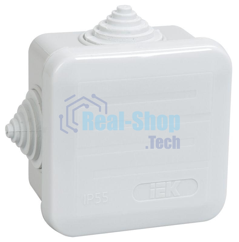 Коробка распаячная ОП 70х70х40 IP44 КМ41236 (4 гермоввода) ИЭК UKOZ11-070-070-040-K41-44