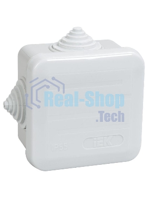 Коробка распаячная ОП 70х70х40 IP44 КМ41236 (4 гермоввода) IEK UKOZ11-070-070-040-K41-44