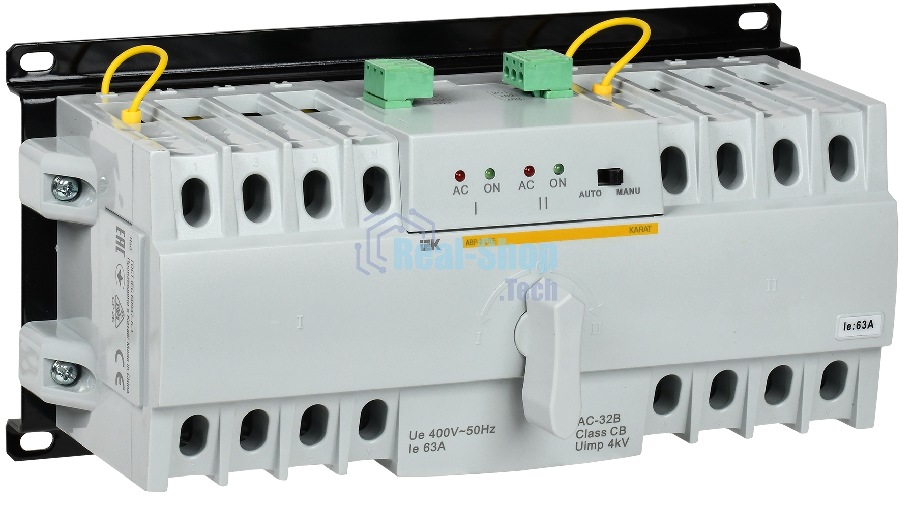 Устройство автоматического ввода резерва АВР 63А KARAT АВР-2 LITE модульное IEK MAT20-063