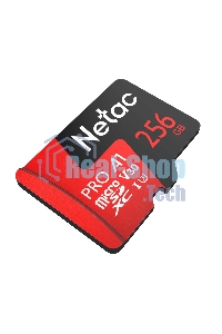Флеш Карта MicroSD card Netac P500 Extreme Pro 256Gb, retail version w/SD adapter