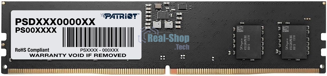 Оперативная память Patriot Signature, DDR5, 8GB (1x8 GB), 5200 MHz, CL42, DIMM
