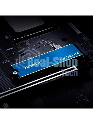 Накопитель SSD ADATA LEGEND 710, 512Gb, PCIe 3.0 x4, M.2 2280, NVMe, R/W 2400/1600, с радиатором