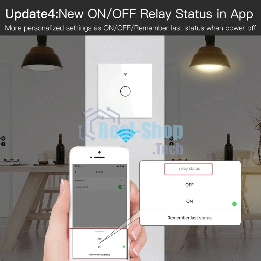 Выключатель MOES Gang Smart Switch Sensor w/o grounding ZS-EU2, Zigbee, 100-240 В