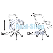 Кресло компьютерное Бюрократ CH-695N/SL/DG/TW-11 темно-серый TW-04 сиденье черный TW-11, крестовина хром