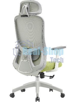 Кресло Cactus CS-GMC515-GYGN серый, сетка, подголовник