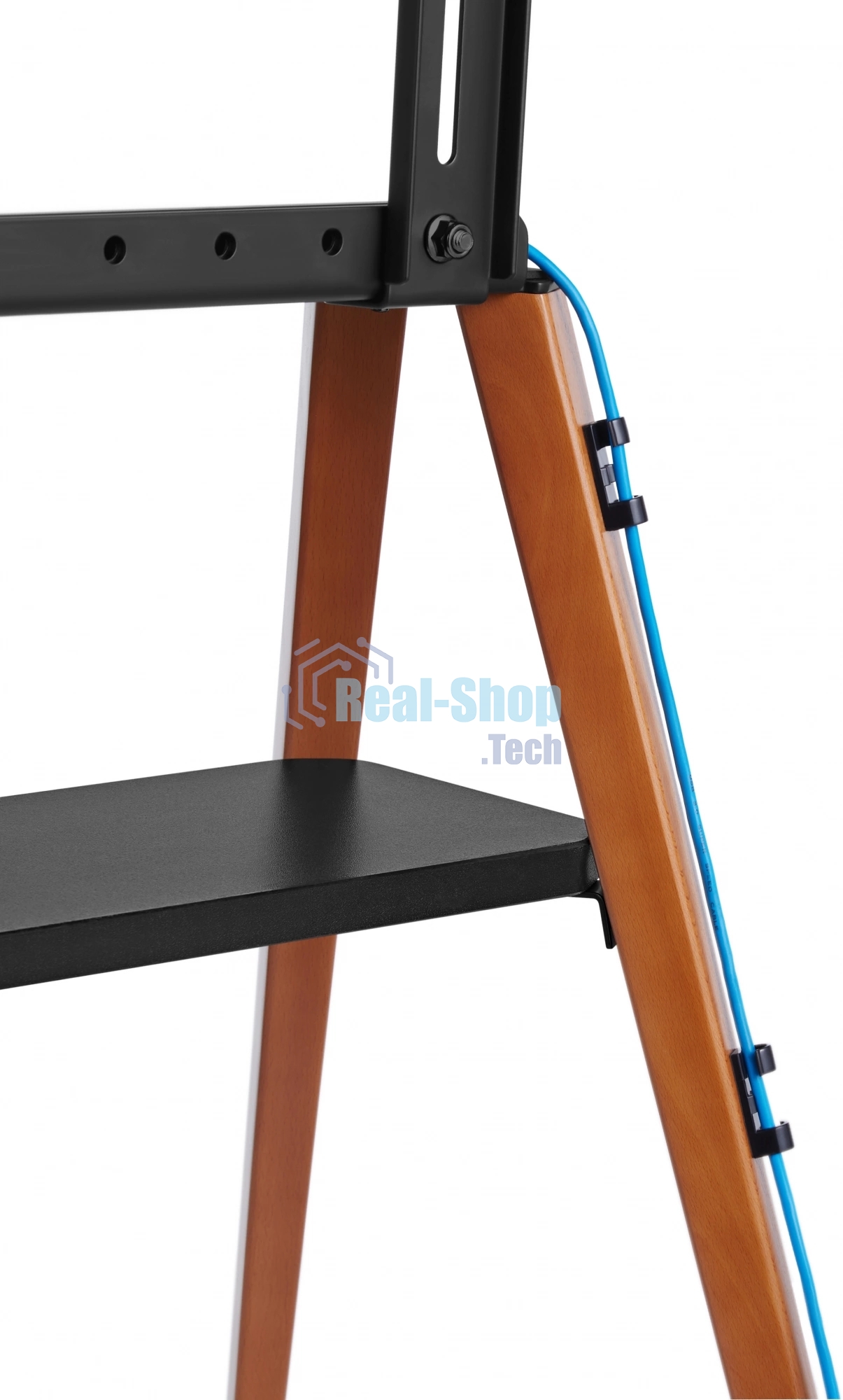 Подставка для телевизора Cactus CS-ST3647BKWN черный/орех 49