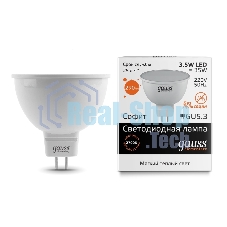 Лампа cветодиодная Gauss LED Elementary 13514MR16 GU5.3 3.5W 2700K 1/10/100