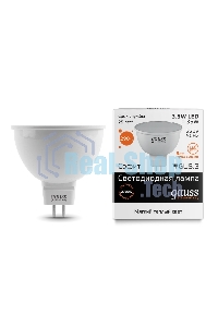 Лампа cветодиодная Gauss LED Elementary 13514MR16 GU5.3 3.5W 2700K 1/10/100