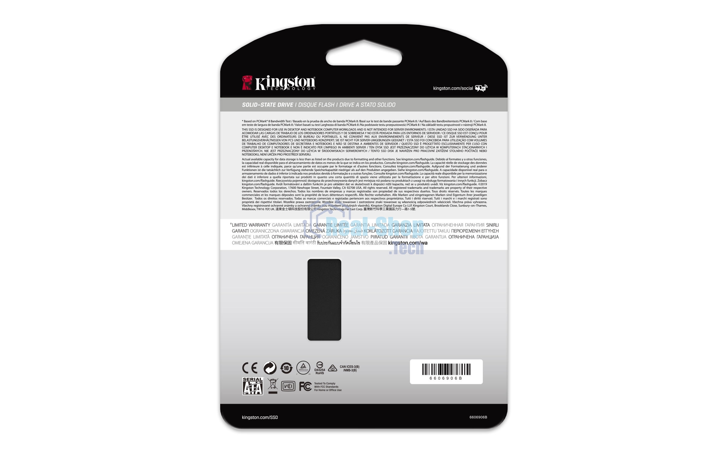 Накопитель SSD Kingston KC600, 1Tb, SATA III, 2.5