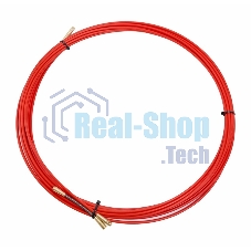 Протяжка кабельная Rexant (мини УЗК в бухте), стеклопруток, d=3,5 мм 10 м, красная