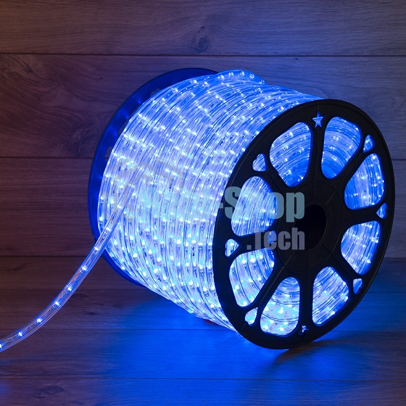 Дюралайт Neon-night LED, постоянное свечение (2W) - синий Эконом 24 LED/м, бухта 100м