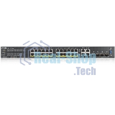 Коммутатор гибридный L2 PoE+ Zyxel NebulaFlex Pro GS2210-28HP, rack 19