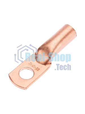 Наконечник медный Rexant ТМ 35-10-10 (35мм² - Ø10мм) (в упак. 50 шт.)