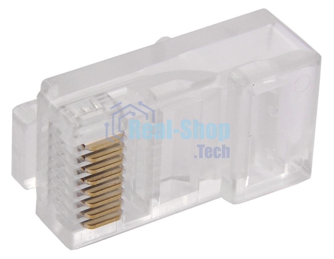 Разъем RJ-45 UTP для кабеля cat.5e, 8P8C Разъем RJ-45 UTP для кабеля cat.5e, 8P8C
