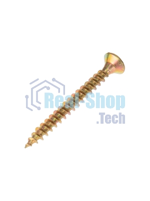 Саморез универсальный Kranz 4х35, желтый цинк, упаковка поставщика (12 000 шт.)