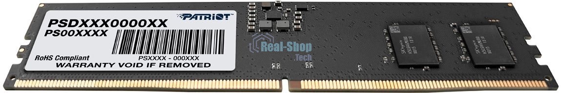 Оперативная память Patriot Signature, DDR5, 8GB (1x8 GB), 5200 MHz, CL42, DIMM