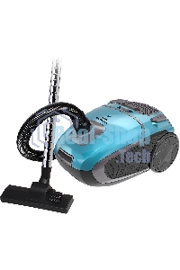 Пылесос Hyundai HYV-B4990 бирюзовый/черный, 400/2220 Вт, уборка сухая, пылесборник мешок, 2.5 л (в компл.:1мешок)