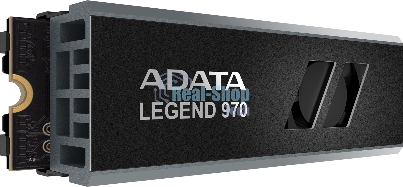 Накопитель SSD ADATA LEGEND 970, 2Tb, PCIe 5.0 x4, M.2 2280, NVMe, R/W 10000/10000, с радиатором