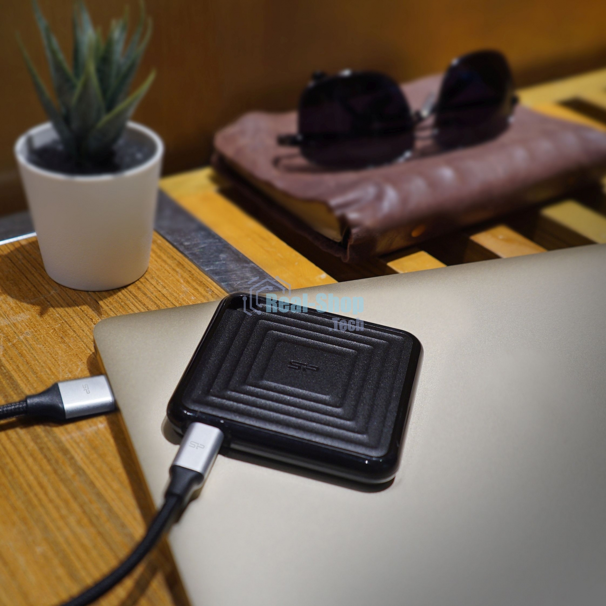 Внешний SSD 2TB Silicon Power PC60, External, USB 3.2 Type-C R/W - 540/500 MB/s черный