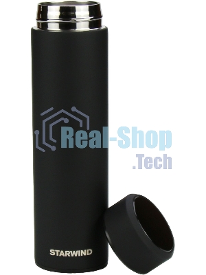 Термос Starwind 22-500 0.45л. черный картонная коробка