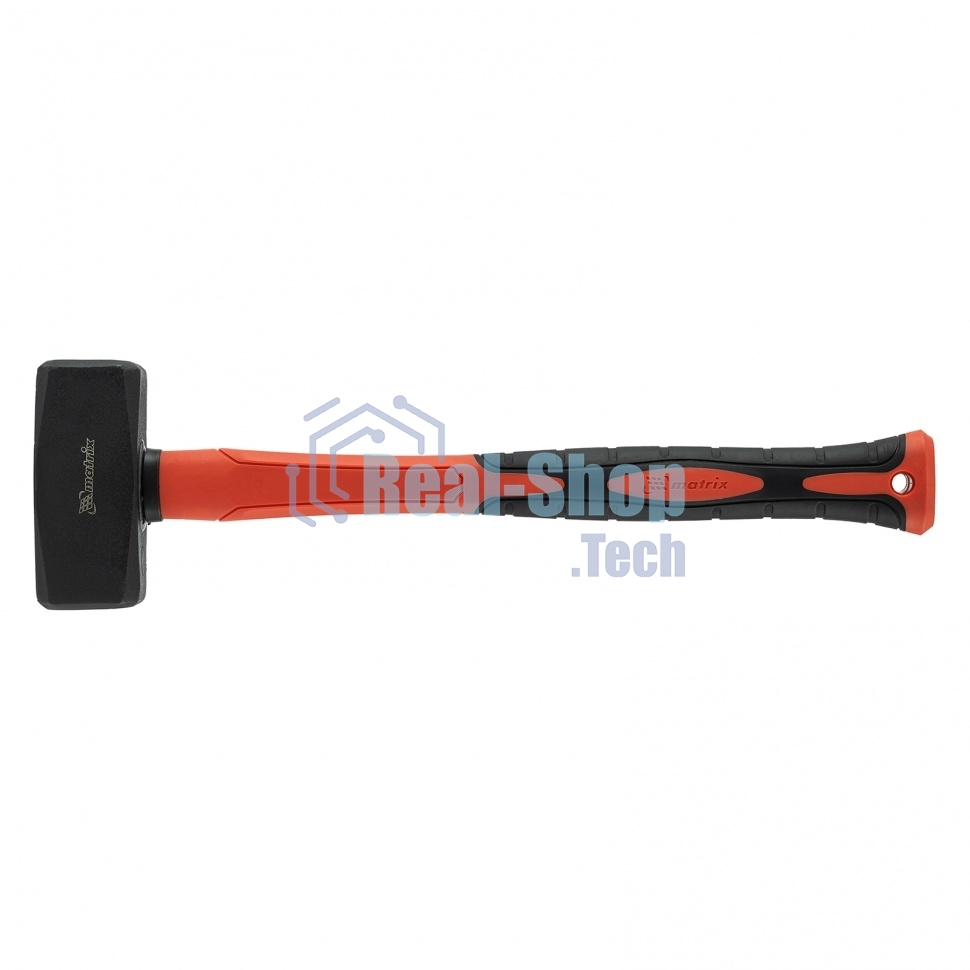 Кувалда Matrix 2 кг, фибергласовая обрезиненная рукоятка 380 мм