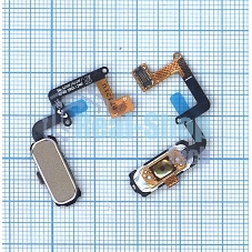 Кнопка HOME в сборе с механизмом и шлейфом для Samsung A320, золотая