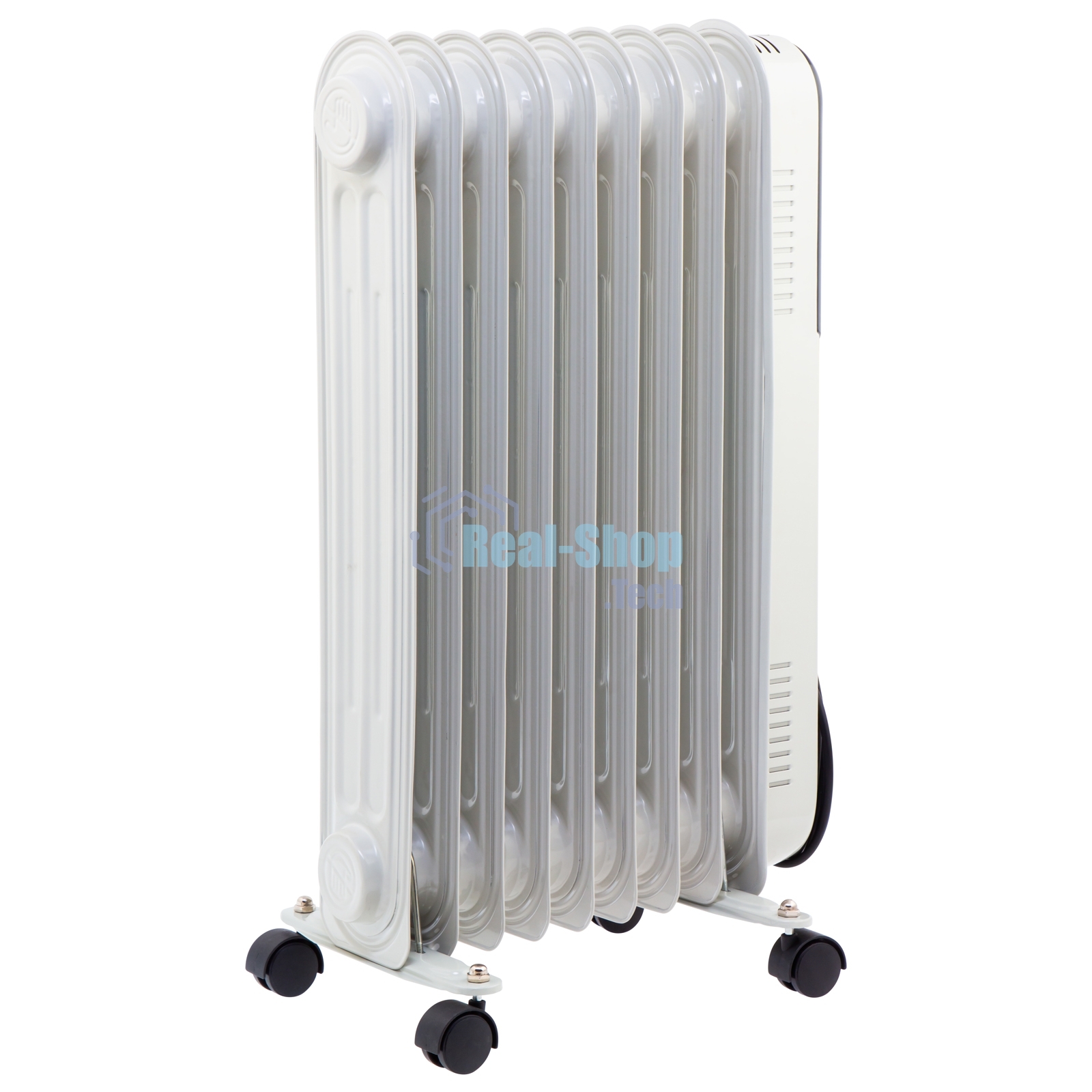 Обогреватель масляный MTX OCH-2000, белый, 2000 Вт, 20 м2, термостат