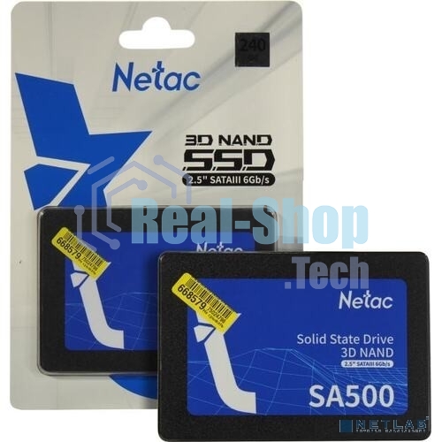 Накопитель SSD Netac SA500, 240Gb, SATA, 2.5