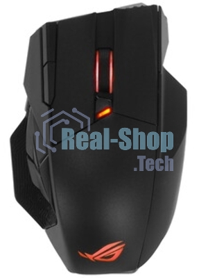 Мышь беспроводная/проводная ASUS ROG Spatha X черный, 19000 dpi, радиоканал, USB, кнопки - 12