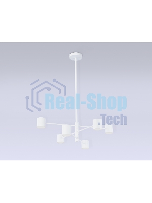 Подвесной светодиодный светильник Ambrella light FL51711/6 WH белый 3000K/4200K/6400K 29W D700*800 (Без ПДУ)