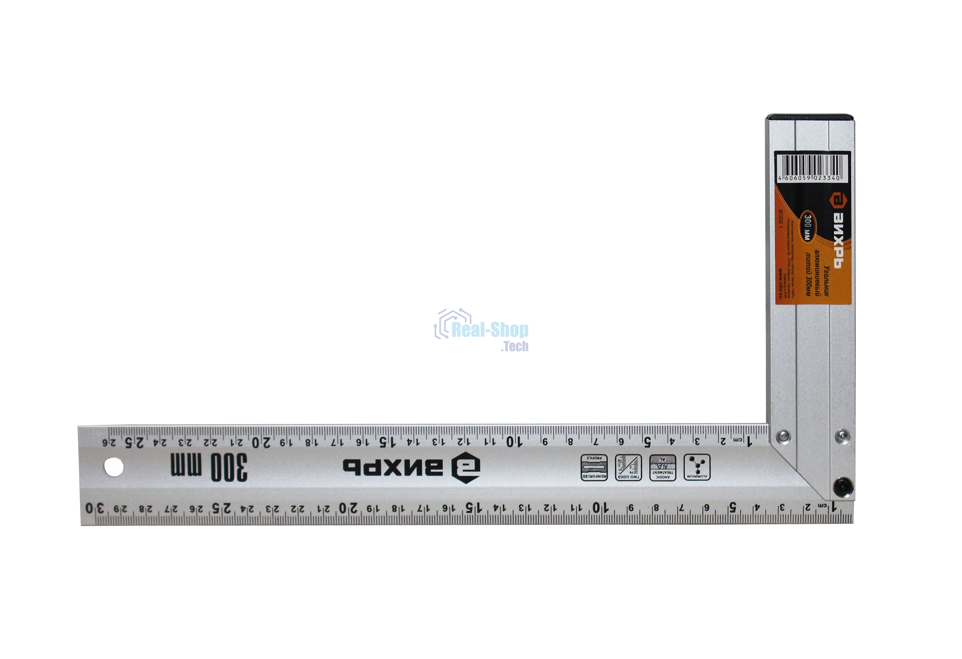 Угольник алюминиевый литой 300 мм