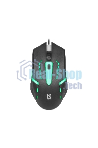 Мышь проводная Defender Hit MB-601 черный, 1200 dpi, USB, кнопки - 4