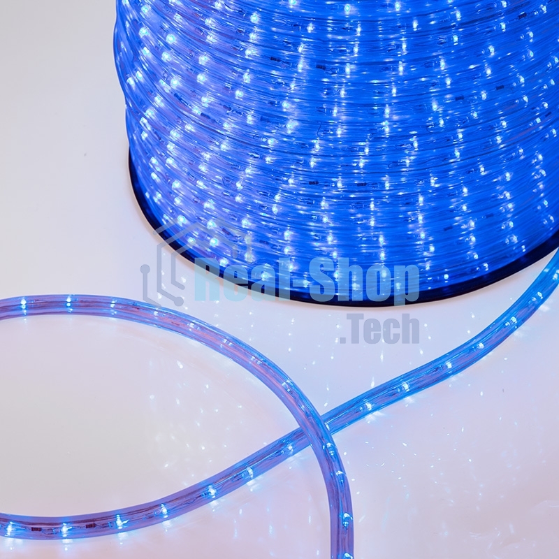 Дюралайт Neon-night LED, постоянное свечение (2W) - синий Эконом 24 LED/м, бухта 100м