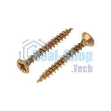 Саморез универсальный Kranz 4х30, желтый цинк, упаковка поставщика (12 000 шт.)