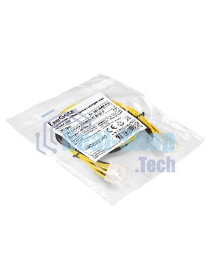 Удлинитель кабеля питания материнской платы +12V ExeGate EX-EXT-8M8F-0.5 (8pin EPS12V M/8pin EPS12V F, 0,5м)