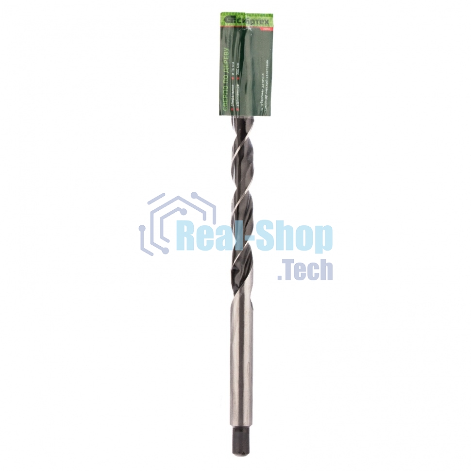 Сверло по дереву Сибртех, 16х300 мм, цилиндрический хвостовик