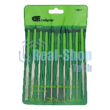 Набор надфилей алмазных Сибртех, 140х50х3, 10 шт.