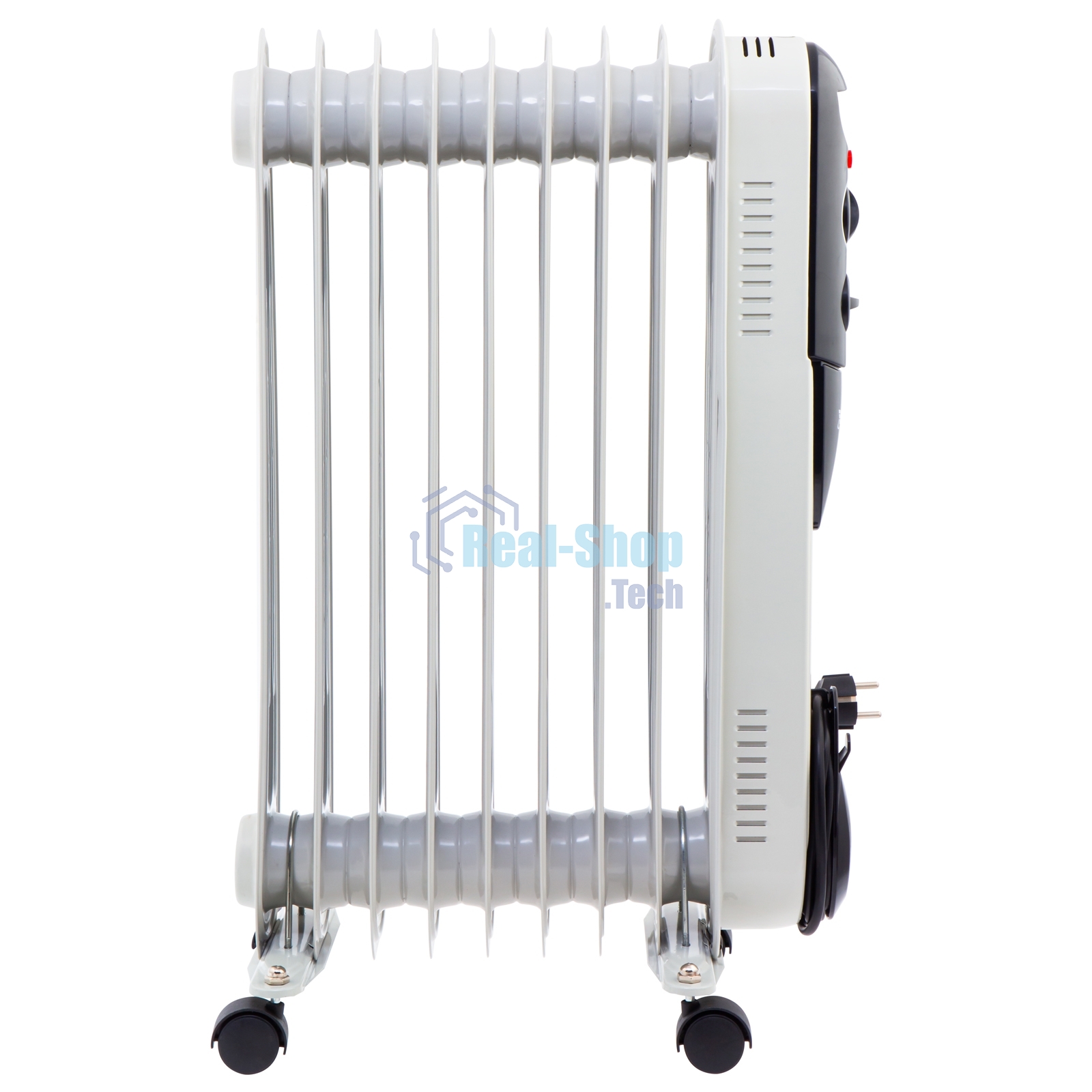 Обогреватель масляный MTX OCH-2000, белый, 2000 Вт, 20 м2, термостат