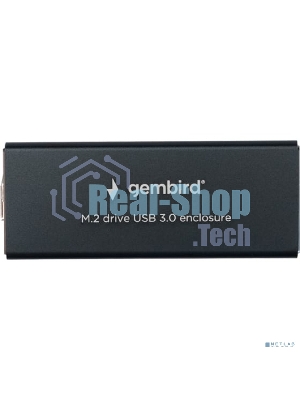 Внешний корпус Gembird EEM2-SATA-1 USB 3.0 для M2 SATA порт MicroB, металл, черный