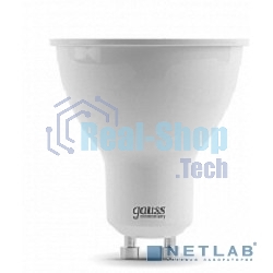 Лампа cветодиодная LED Gauss Elementary MR16 GU10 7W 530lm 3000К 13617