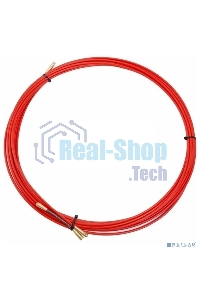 Протяжка кабельная Rexant (мини УЗК в бухте), стеклопруток, d=3,5мм, 30м красная
