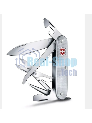 Нож Victorinox Farmer X Alox, 93 мм, 10 функций, алюминиевая рукоять, серебристый