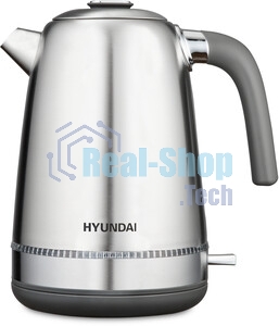 Чайник электрический Hyundai HYK-S5806 1.7 л, 2200 Вт, серебристый матовый/черный