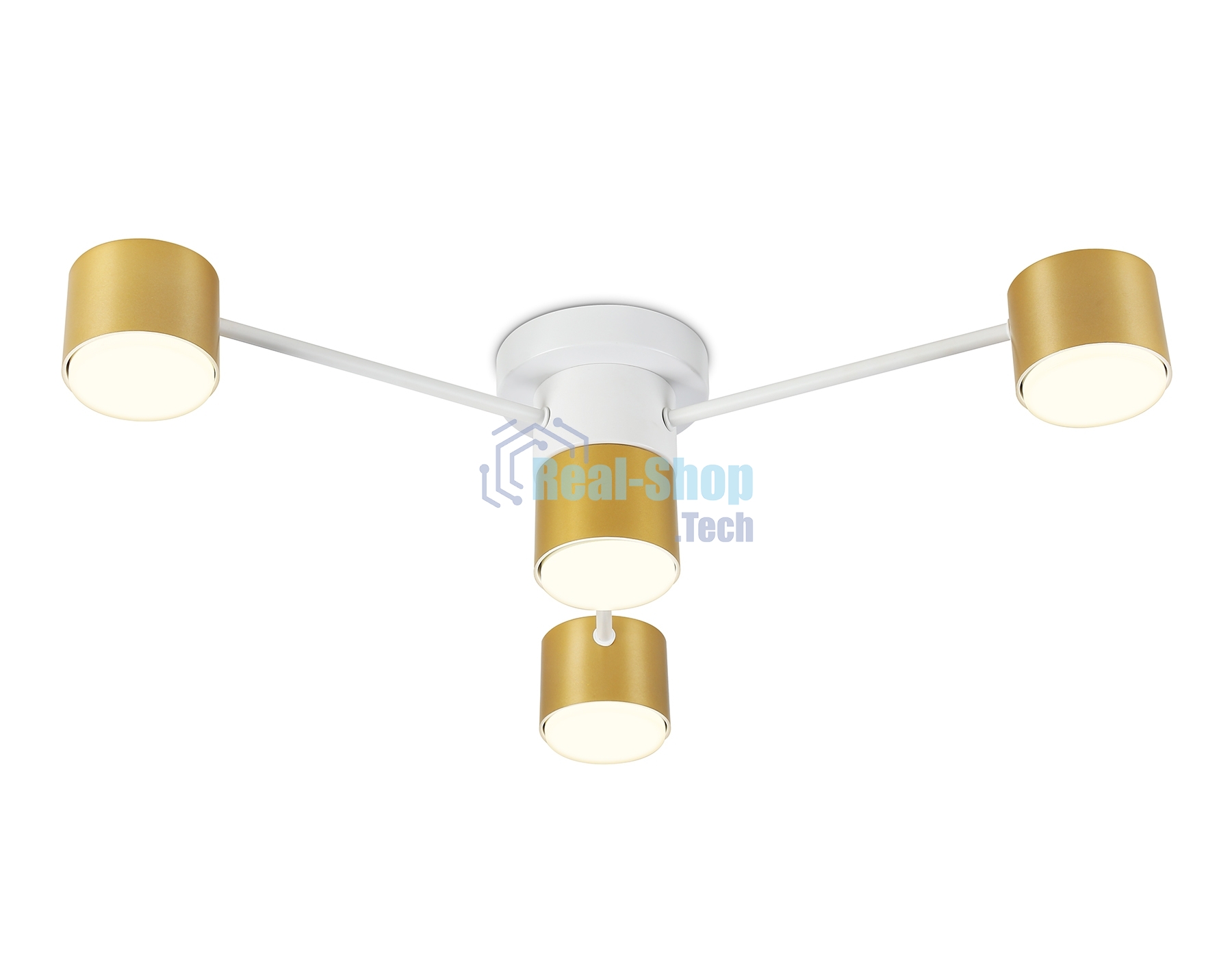 Потолочный светильник Ambrella light FL51720/4 WH/GD белый/золото GX53/4 max 12W 645*135
